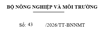 Thông tư 43/2026/TT-BNNMT ngày 30/9/2026 Quy định Kiến trúc dữ liệu, Khung quản trị, quản lý dữ liệu và  Từ điển dữ liệu lĩnh vực lâm nghiệp 